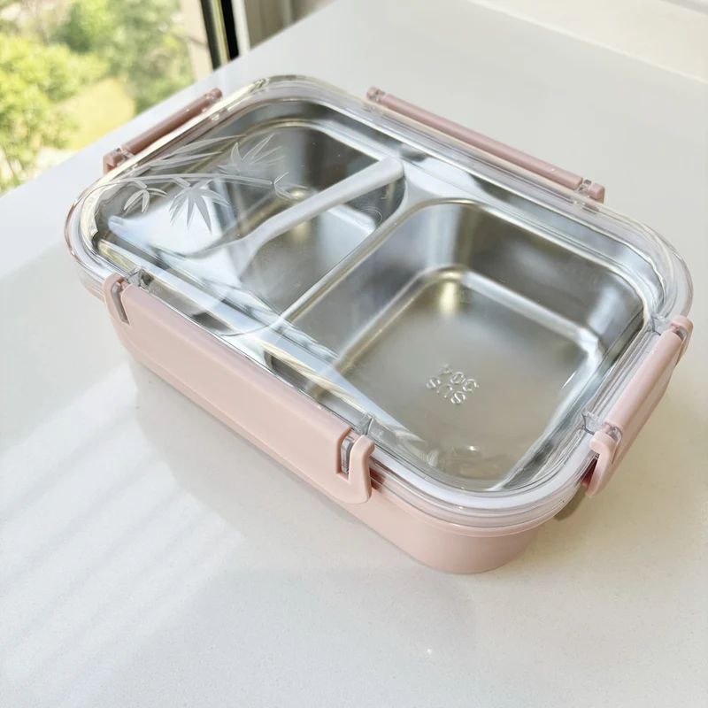 Dual-Compartment Edelstahl Brotdose
