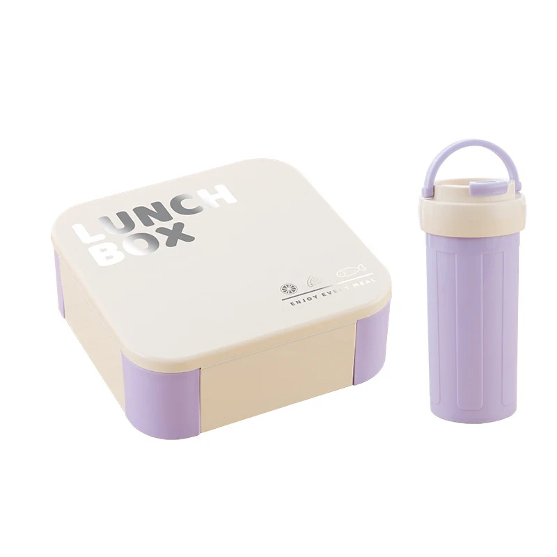 Isolierte Lunchbox-Set mit Wasserflasche