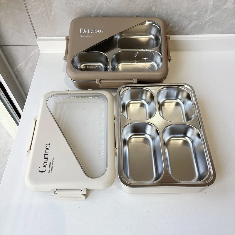 Edelstahl Multi-Compartment Lunchbox