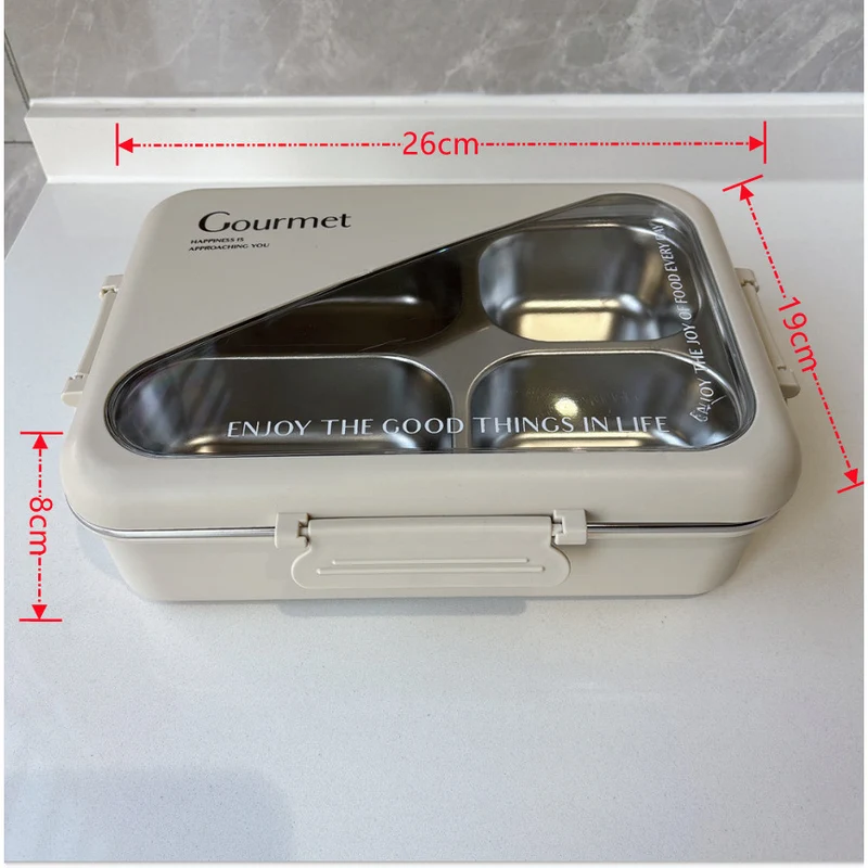 Edelstahl Multi-Compartment Lunchbox