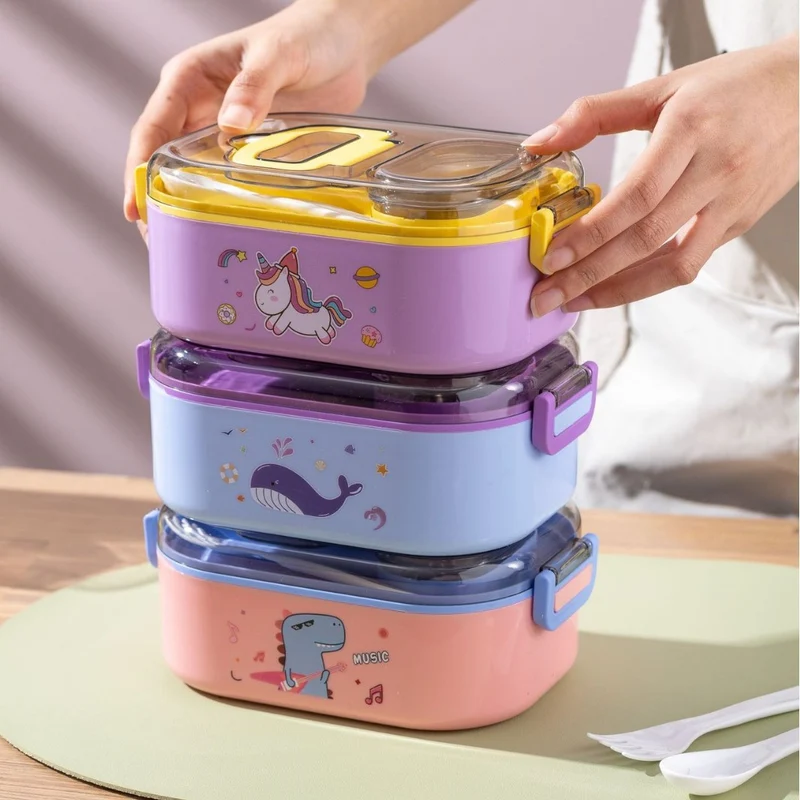 Cartoon-Themen Mehrfach-Fach Lunchbox