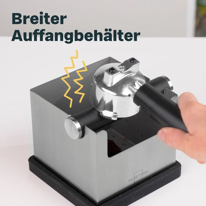 B-Ware SILBERTHAL Abklopfbehälter Knockbox Abklopfer Kaffeesatz Tamper Edelstahl537