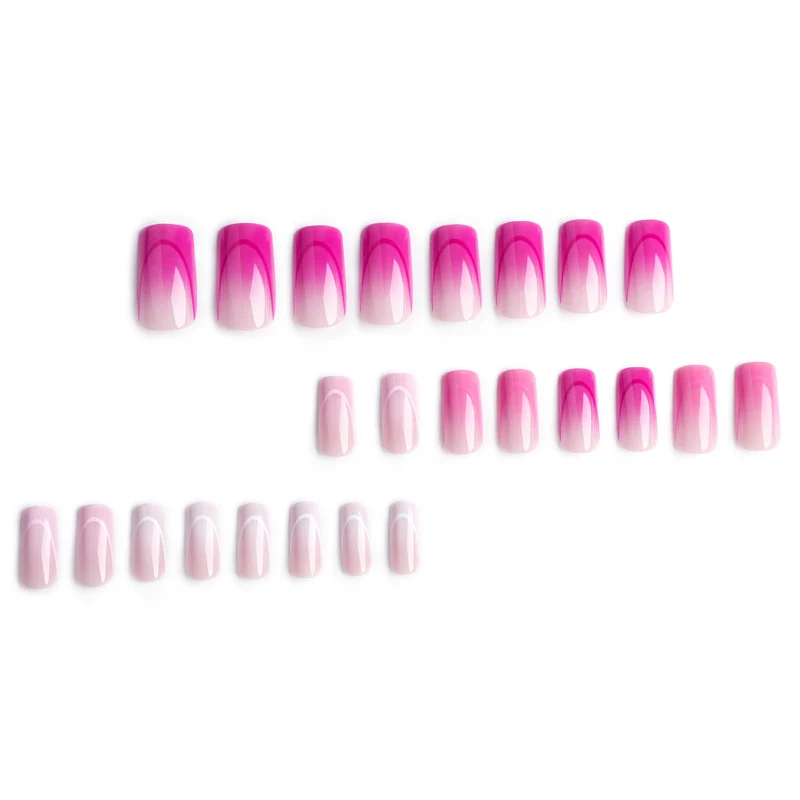 Kunstvolle Nagelverlängerungen mit eleganten Ombre-Effekten Karnz
