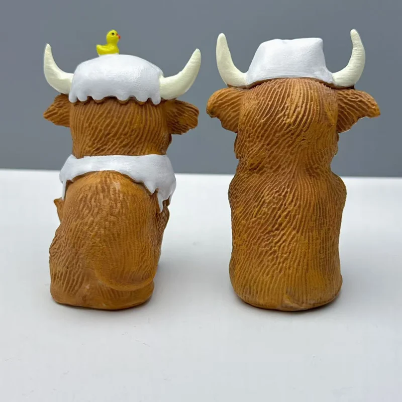 Lustige Highland-Rind Dekofigur Karnz