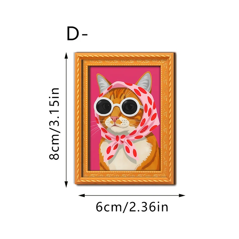 Dekorative Katzenkunst mit futuristischem Design Karnz
