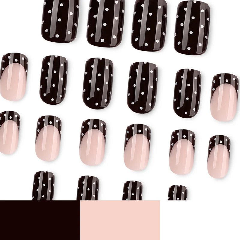 Kunstvolle Nagelkunst mit trendigem Punktedesign Karnz
