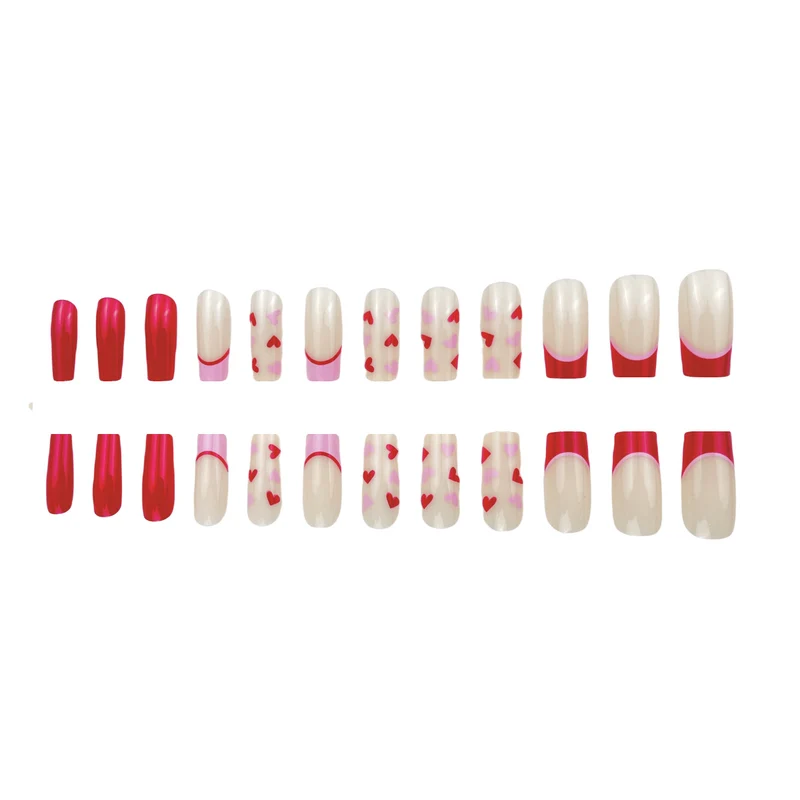 Herz-Thema Gel-Nagelverlängerungen Karnz