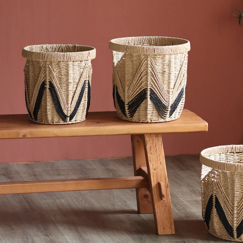 Henkeltasche aus geflochtenem Naturmaterial Karnz