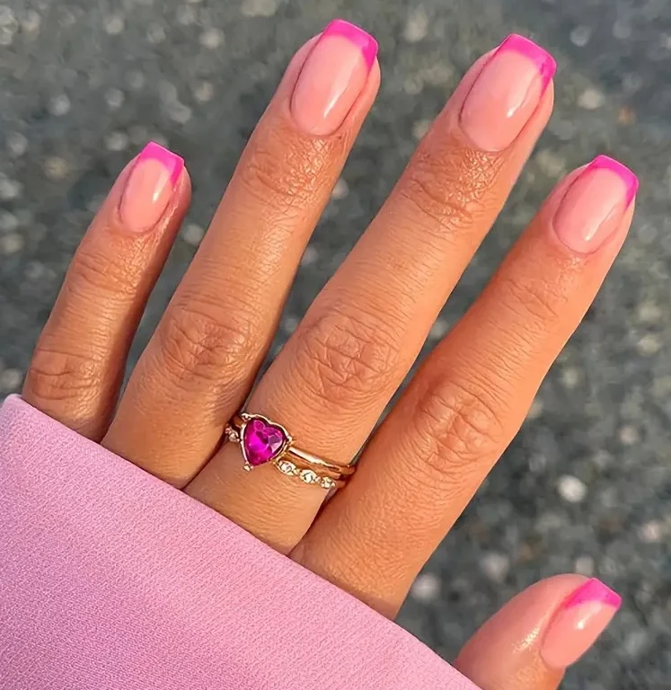 Elegante französische Spitze Nagelkunst Karnz