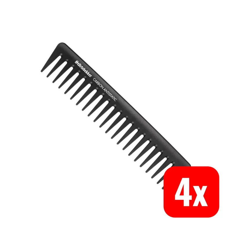 B-Ware Störtebekker Premium Styling Kamm Herren Frisierkamm Bartkamm 4 STÜCK