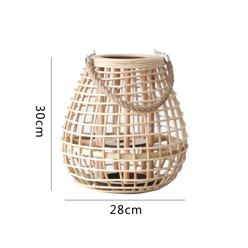 Dekorative Rattan-Laterne Karnz