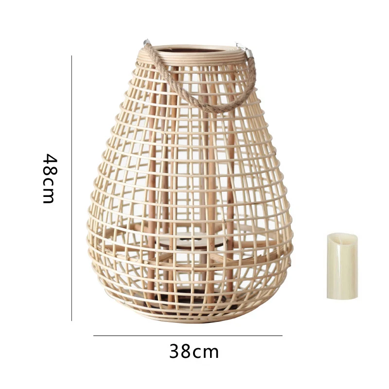 Dekorative Rattan-Laterne Karnz