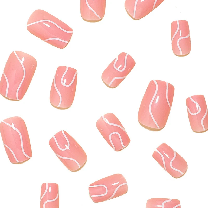 Künstlerisches Wellendesign Nagelkunst Karnz