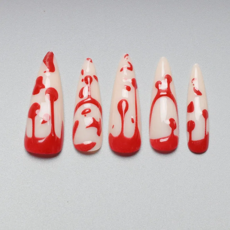 Künstlerische Halloween Themen Nagelkunst Karnz
