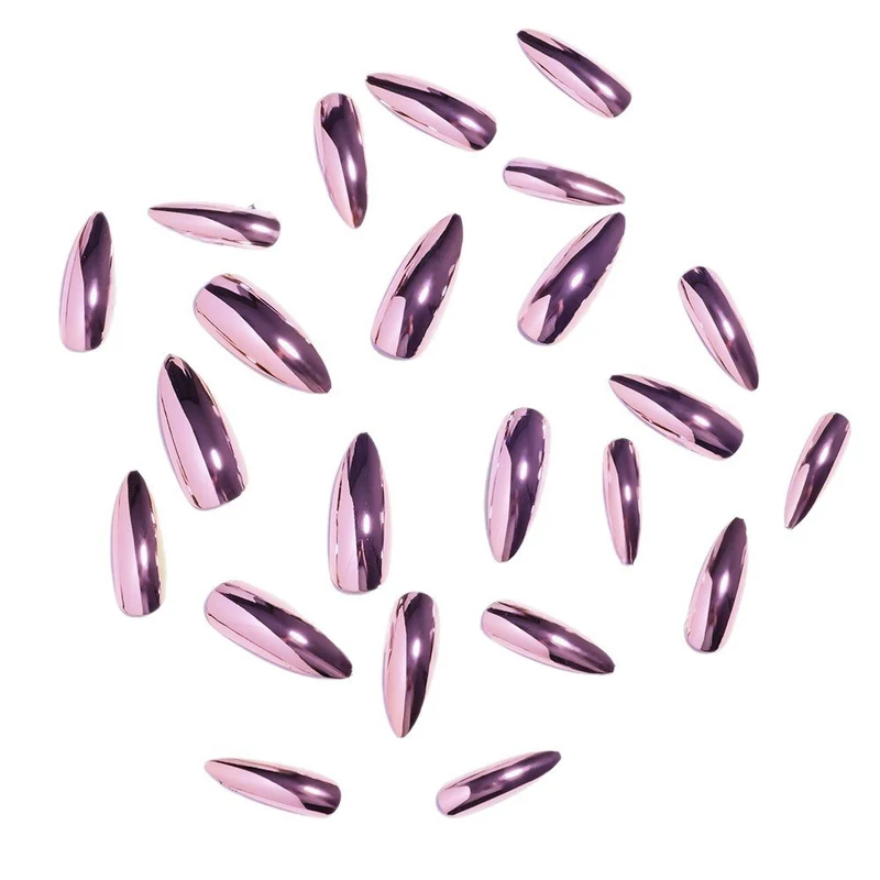 Stiletto Glänzende Nagelverlängerungen Karnz