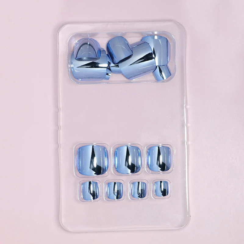 Premium Metallic Press-On Nail Set Karnz