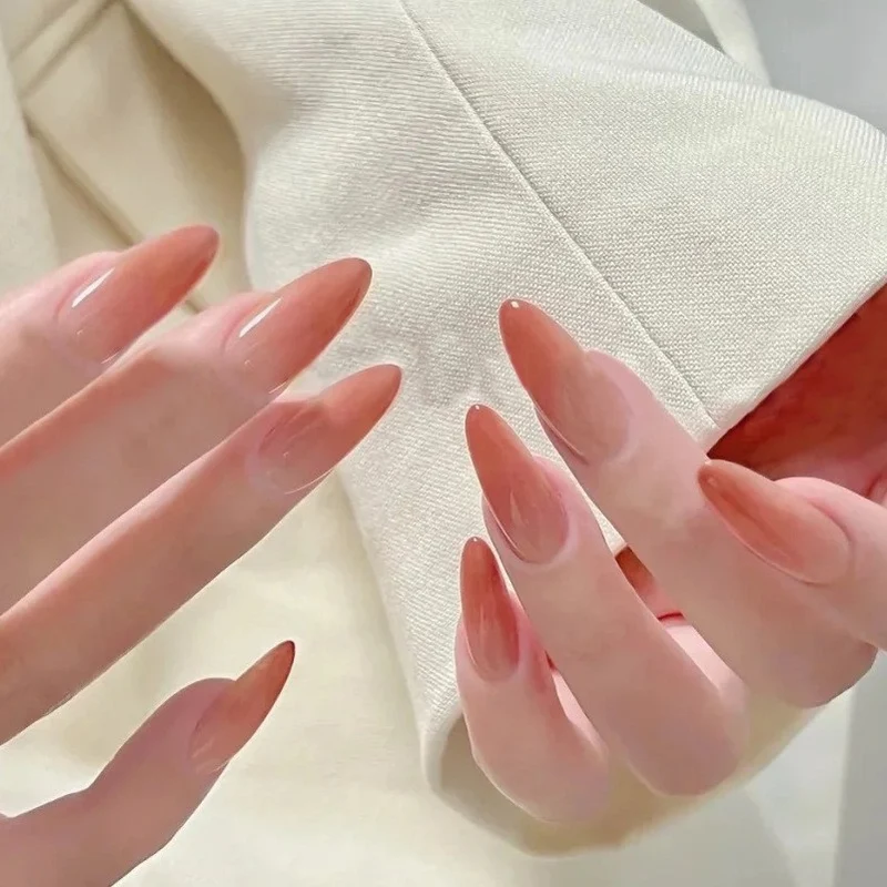 Natürliche Glossy Press-On Nail Tips Karnz
