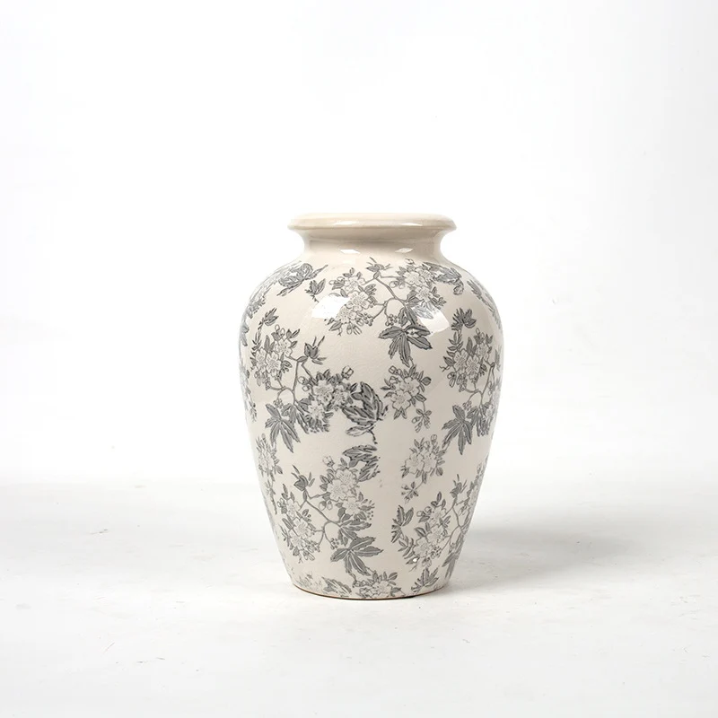 Elegante florale Keramikkaraffe Karnz