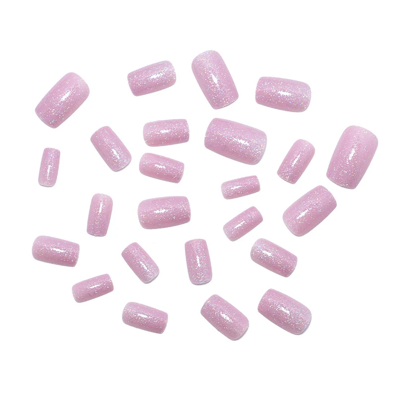 Glitzerndes Acryl Press-On Nagelset Karnz
