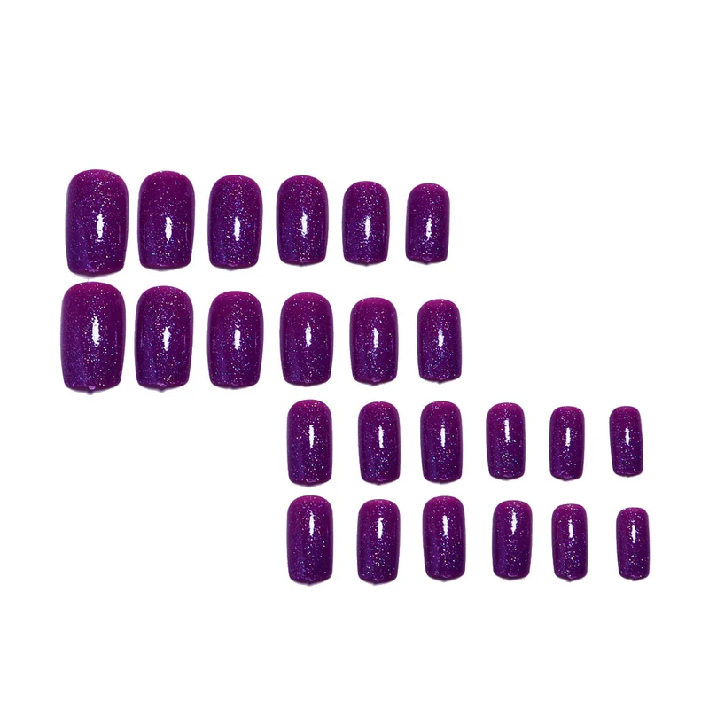 Glitzerndes Gel-Nagelset Karnz