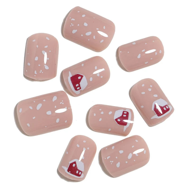 Festliche Feiertags-Themen Press-On Nagelkunst Karnz