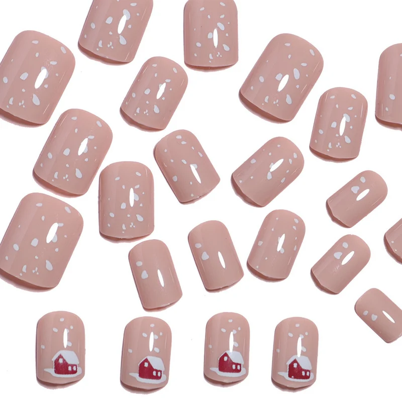 Festliche Feiertags-Themen Press-On Nagelkunst Karnz
