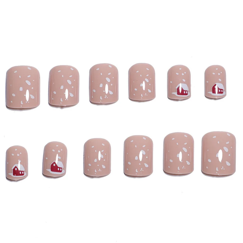 Festliche Feiertags-Themen Press-On Nagelkunst Karnz