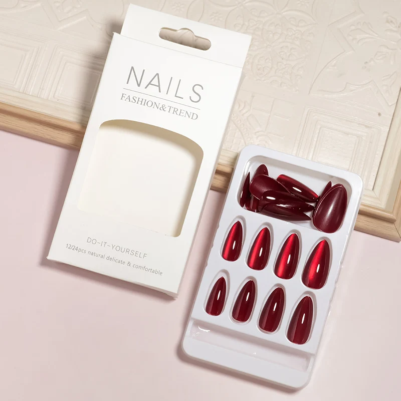 DIY Natürlicher Look Press-On Nagelset Karnz
