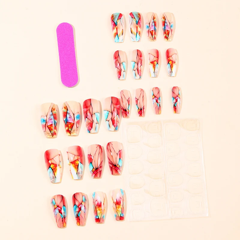 Buntglas Kunst 3D Nagelverlängerungen Karnz