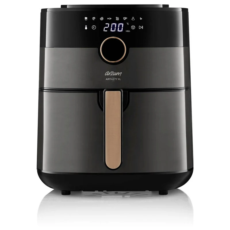 B-Ware arzum Heißluftfritteuse Airfryer Fritteuse 6l 1750W Display Timer Schwarz