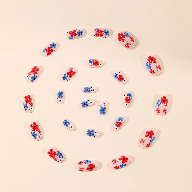 Floral 3D Nagelkunst Set Karnz