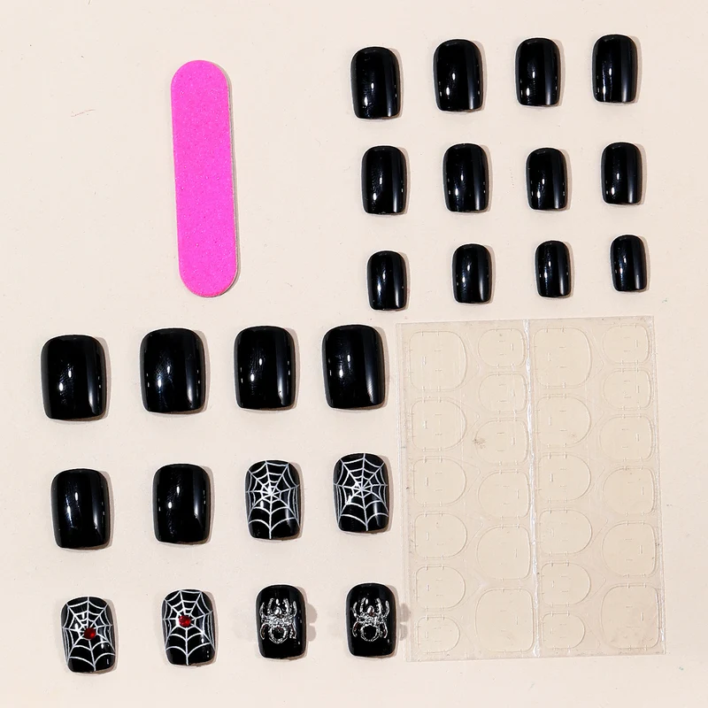 Gothic Halloween-Themen Nagelkunst Verlängerungen Karnz