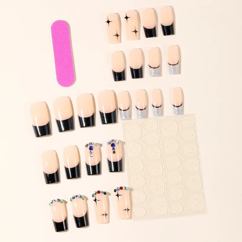 Glamoröse dekorative Acryl-Nagelkunstverlängerungen Karnz