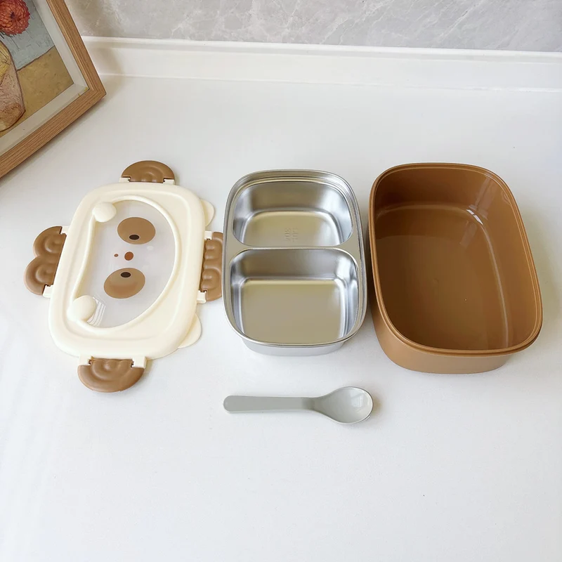 Niedlicher tierisches Bento-Mahlzeitbehälter