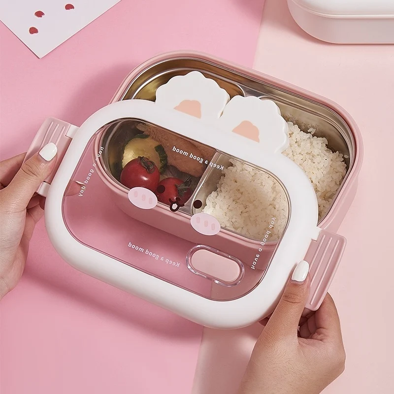 Süßes Tierdesign Mehrfach-Compartment Bento Box