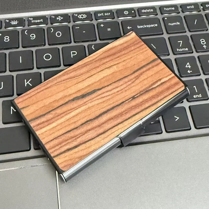 Holz Kreditkartenhalter