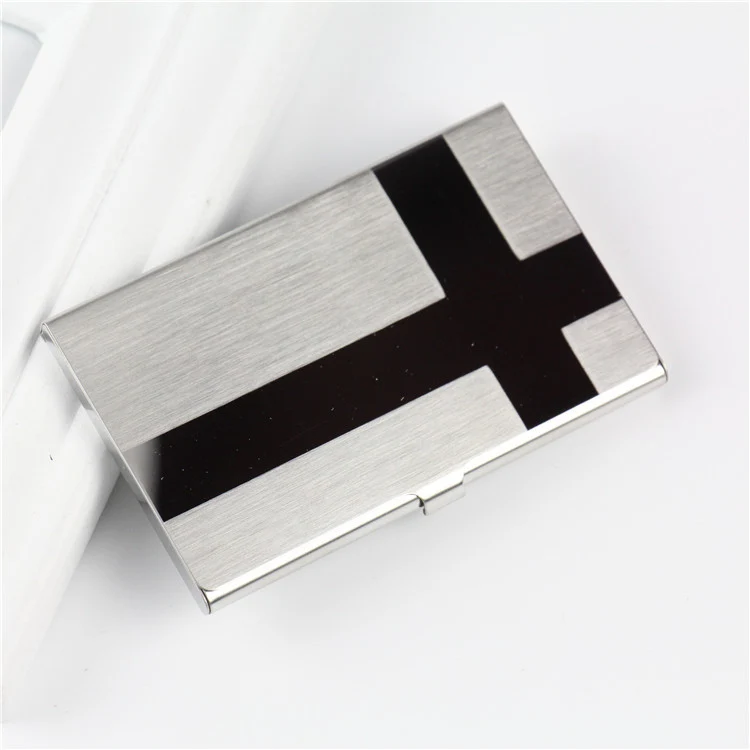 Eleganter Metall-Visitenkartenetui
