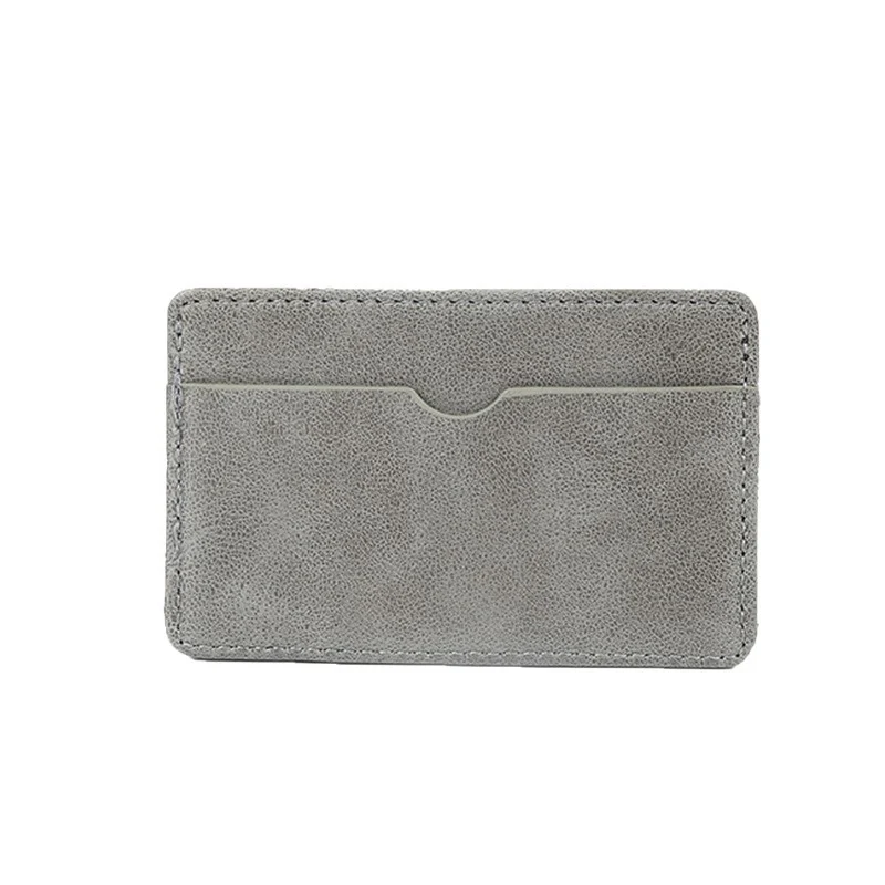 Schlanker Minimalistischer Leder Kartenhalter