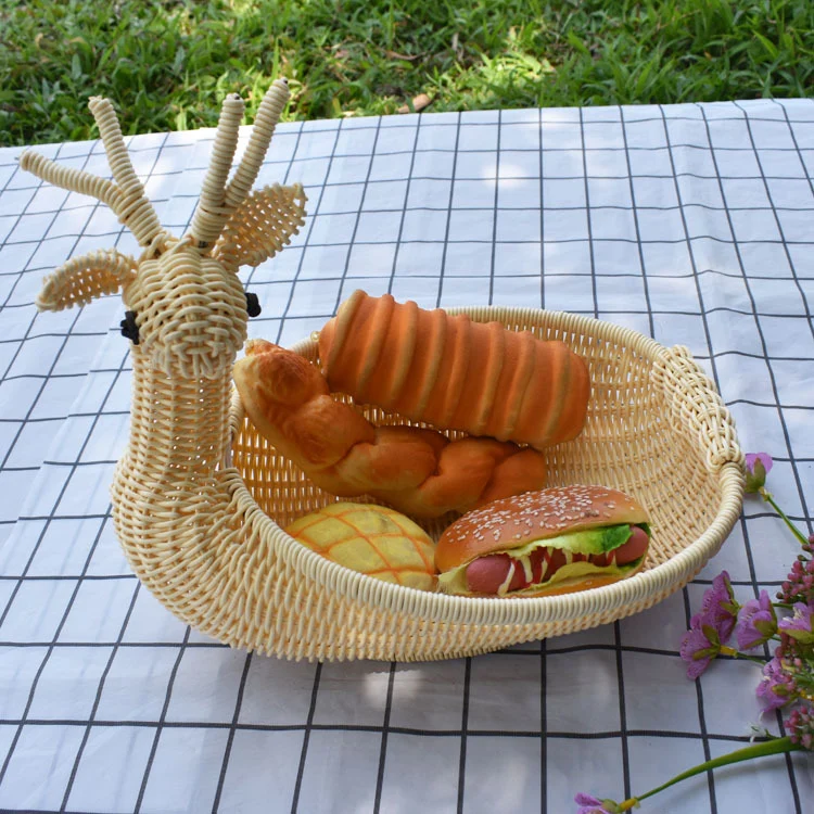Dekorative Geflochtene Servierplatte in Tierform Karnz