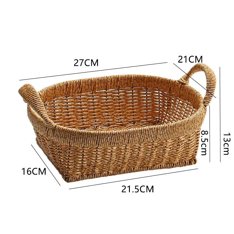 Handgefertigter Rattan Aufbewahrungskorb Karnz
