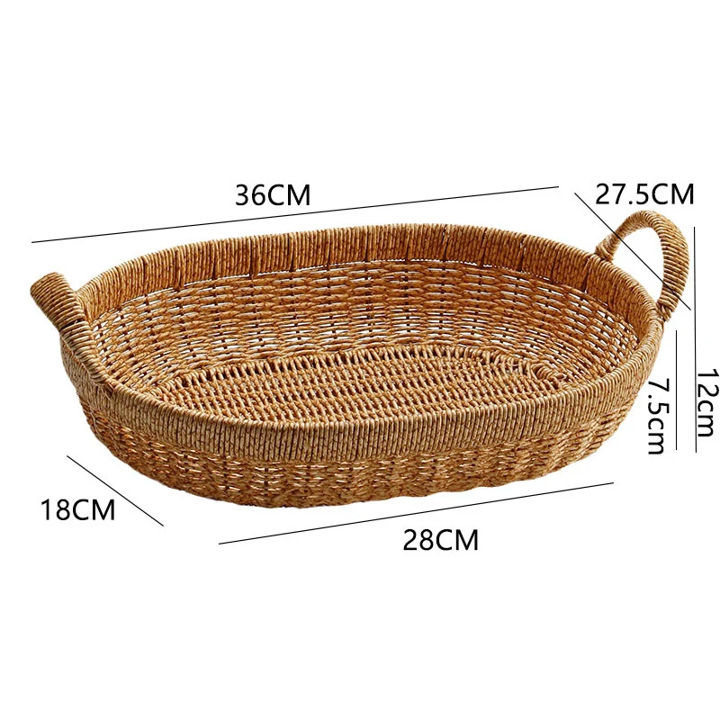 Handgefertigter Rattan Aufbewahrungskorb Karnz