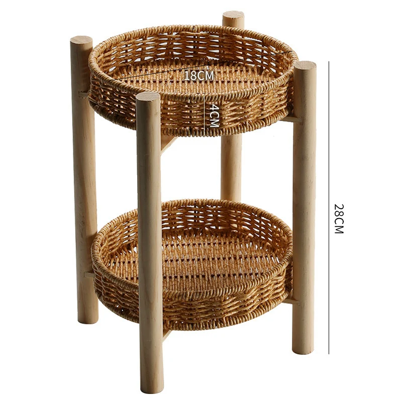 Handgefertigter Rattan Aufbewahrungskorb Karnz