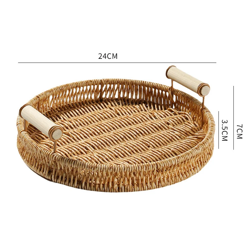 Handgefertigter Rattan Aufbewahrungskorb Karnz