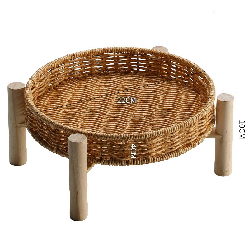 Handgefertigter Rattan Aufbewahrungskorb Karnz