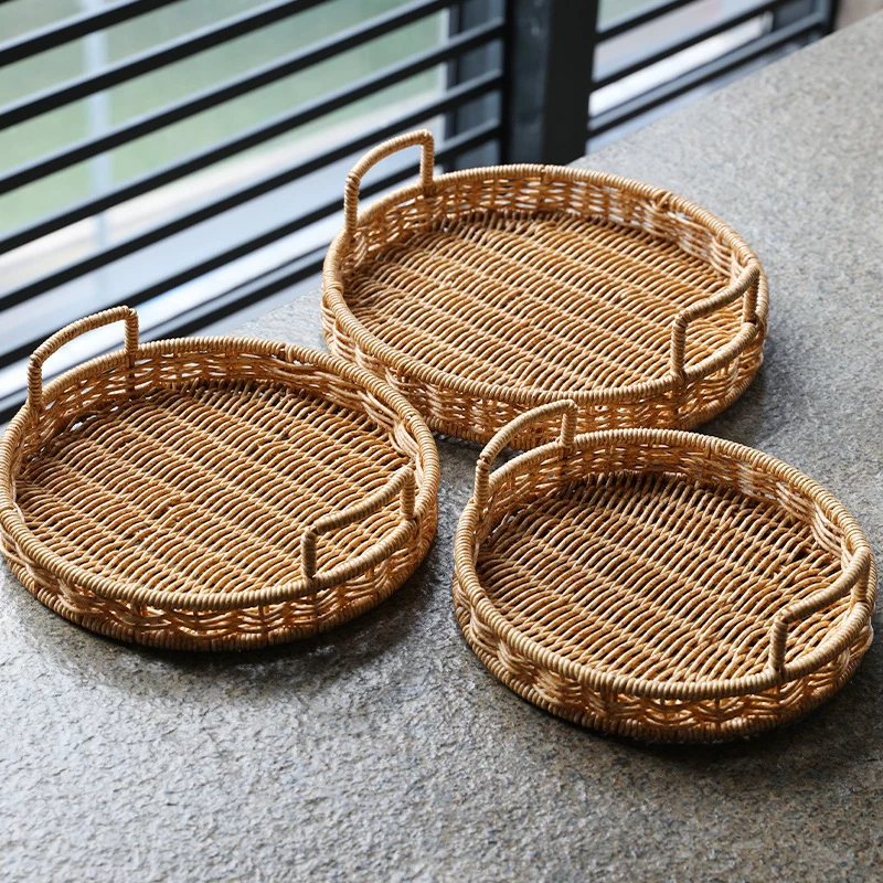 Handgefertigter Rattan Aufbewahrungskorb Karnz
