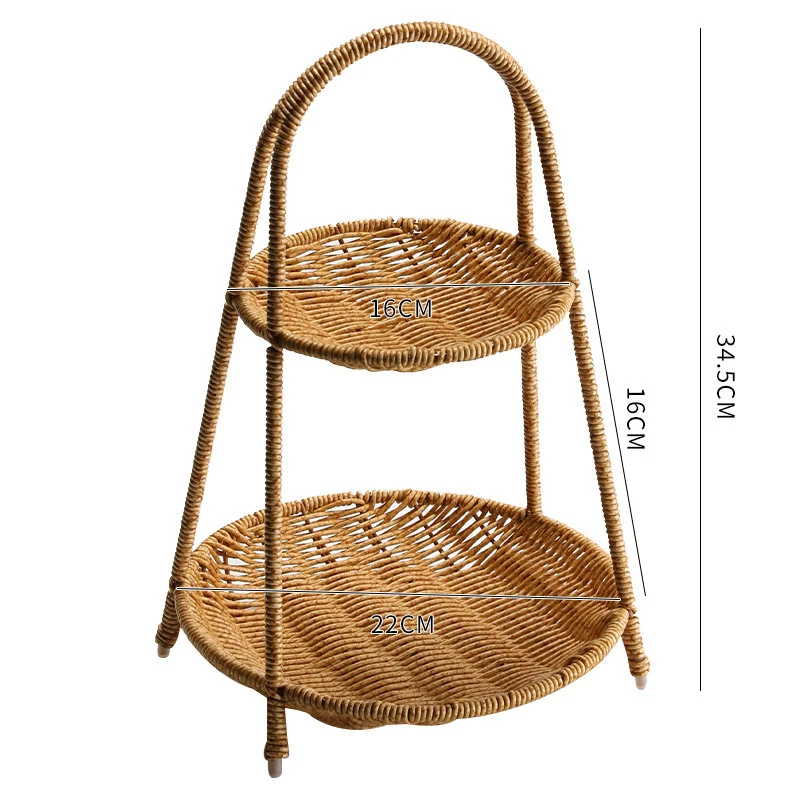 Handgefertigter Rattan Aufbewahrungskorb Karnz