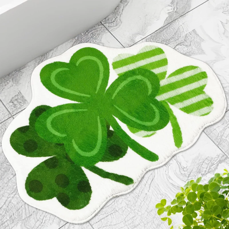 St. Patrick's Day Themen Plüsch-Badematte