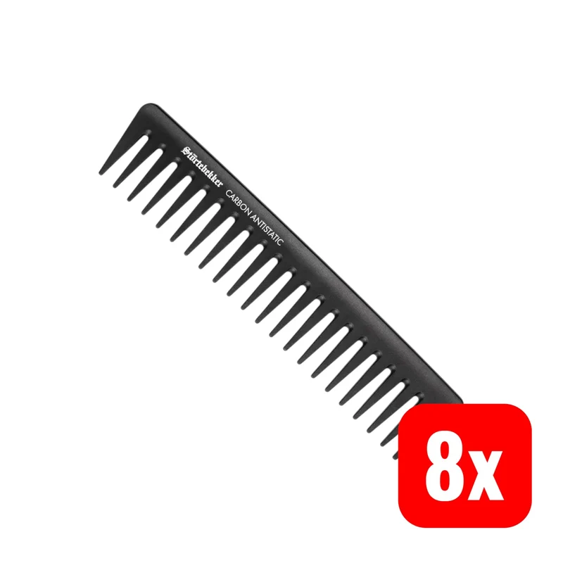 B-Ware Störtebekker Premium Styling Kamm Herren Frisierkamm Bartkamm 8 STÜCK