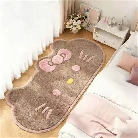 Niedliche katzenförmige Teppich