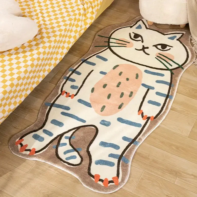 Cartoon Katzenförmiger Teppich